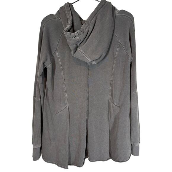 Anthropologie Pilcro Flynn Hoodie Charcoal Gray‎ Hooded Sweatshirt XS - Picture 6 of 11